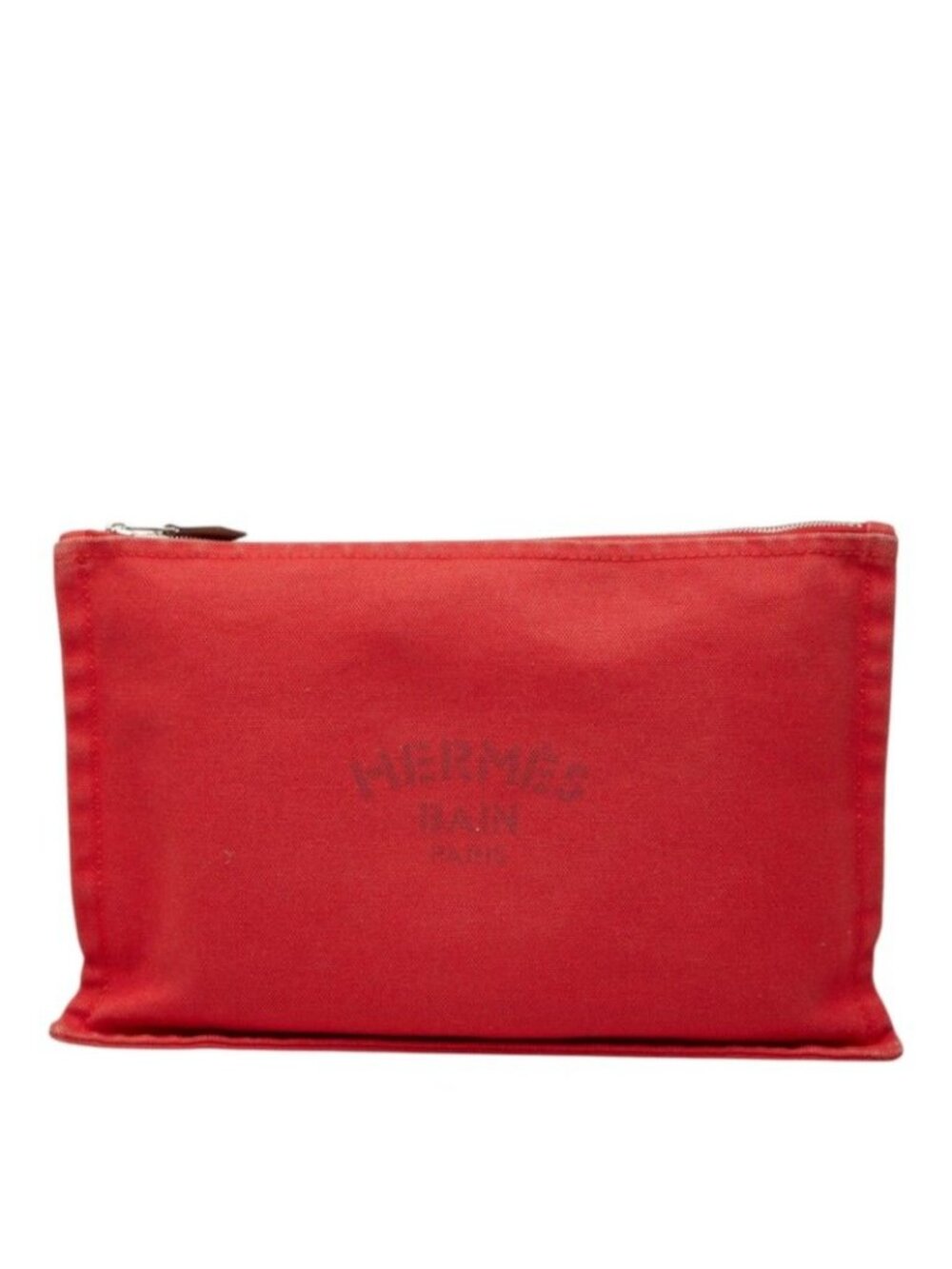 Hermes Yachting GM Pouch Red Cotton